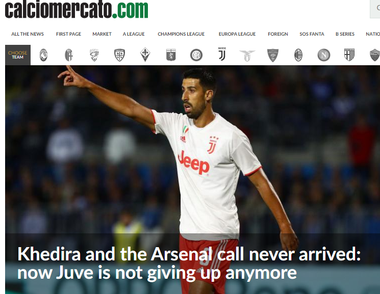calciomercato khedira
