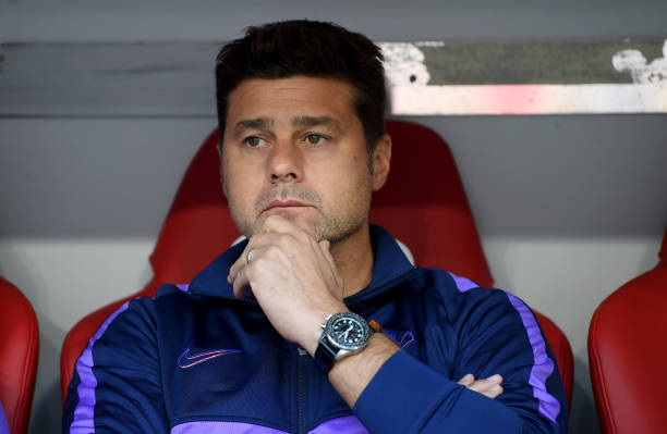 MUNICH, GERMANY - JULY 30: Mauricio Pochettino, head coach of Tottenham looks on before the Audi Cup 2019 semi final match between Real Madrid and ...