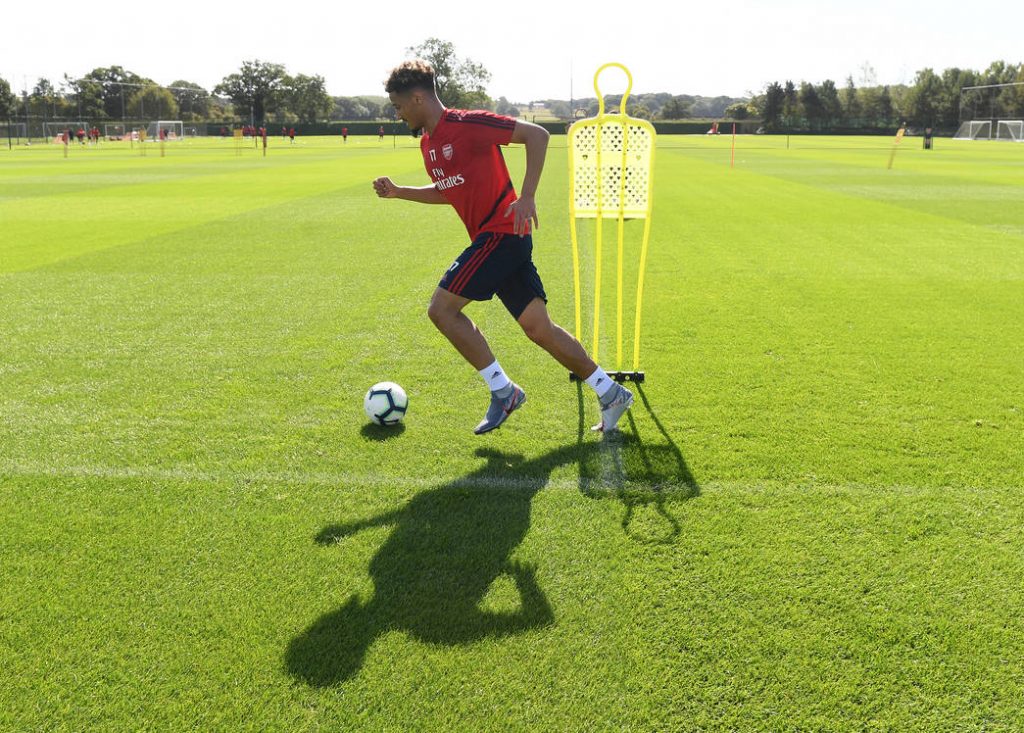 Puel rules William Saliba out of Coupe de France final 2 ST ALBANS, ENGLAND - SEPTEMBER 13: of Arsenal during a training session at London Colney on September 13, 2019 in St Albans, England. (Photo by Stuart MacFarlane/Arsenal FC via Getty Images)