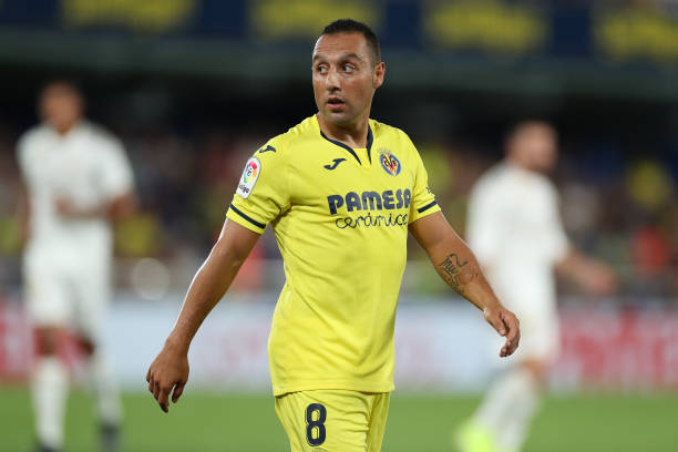 VILLAREAL, SPAIN - SEPTEMBER 01: Santi Cazorla of Villarreal CF looks on during the Liga match between Villarreal CF and Real Madrid CF at Estadio ...