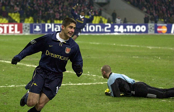 Gabriel Martinelli 8th Brazilian to score for Arsenal 6 22 Nov 2000: Silvinho of Arsenal celebrates after he scores the opening goal during the Spartak Moscow v Arsenal Champions League match at the Luzhniki Stadium, Moscow, Russia. Digital Image. Credit: Ross Kinnaird/ALLSPORT