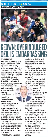 191019 daily mirror keown ozil