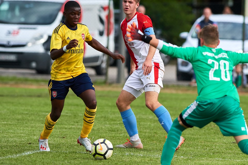 Match Report: Arsenal u16s win Istria Youth Cup third-place playoff 3-2 2 Nathan Butler-Oyedeji playing in the Istria Youth Cup group stage (Photo via Facebook / Istria Youth Cup)