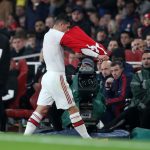 LONDON, ENGLAND - OCTOBER 27: Granit Xhaka of Arsenal leaves the pitch after being substituted off during the Premier League match between Arsenal FC and Crystal Palace at Emirates Stadium on October 27, 2019, in London, United Kingdom. (Photo by Alex Morton/Getty Images)