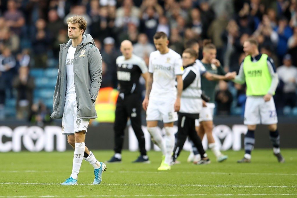 Striker to miss Arsenal clash after injury celebrating goal 2 Millwall v Leeds United Sky Bet Championship 1570357301