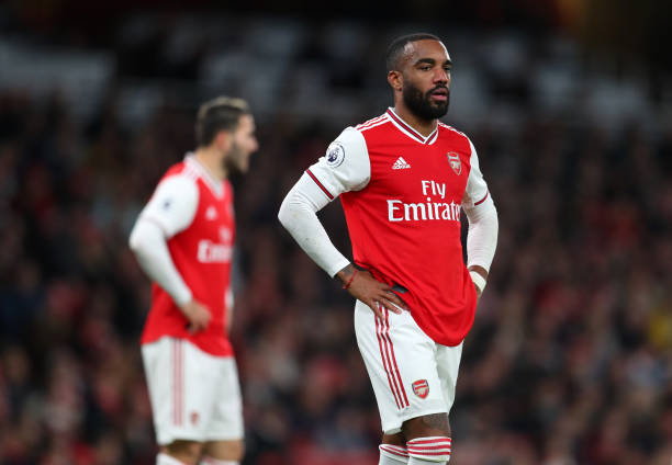Alexandre Lacazette likes post telling Unai Emery 'enough is enough' 2 LONDON, ENGLAND - OCTOBER 27: Alexandre Lacazette of Arsenal during the Premier League match between Arsenal FC and Crystal Palace at Emirates Stadium on October 27, 2019 in London, United Kingdom. (Photo by Catherine Ivill/Getty Images)