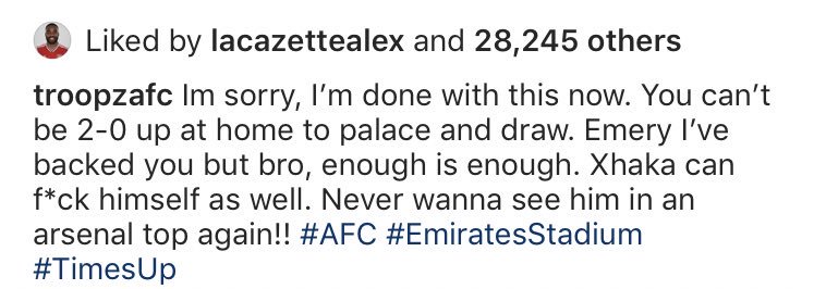 lacazette likes post