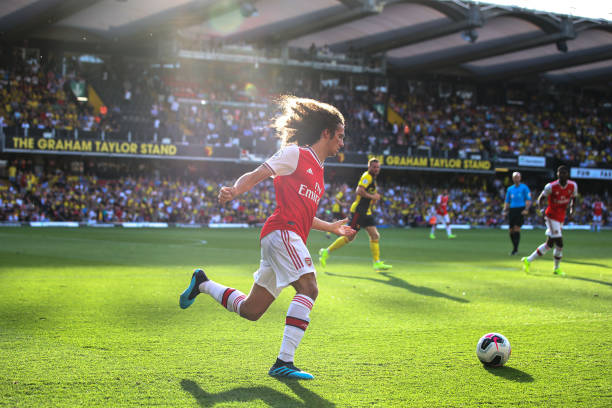Why opposition fans hate Matteo Guendouzi and Arsenal fans love him 4 WATFORD, ENGLAND - SEPTEMBER 15: Matteo Guendouzi of Arsenal during the Premier League match between Watford FC and Arsenal FC at Vicarage Road on September 14, 2019 in Watford, United Kingdom. (Photo by Marc Atkins/Getty Images)