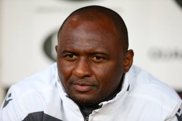 PSG 'warned' that Arsenal could move for Allegri but Arsenal have others on shortlist 7 BURNLEY, ENGLAND - JULY 30: Patrick Vieira the manager of Nice looks on during a pre-season friendly match between Burnley and Nice at Turf Moor on July 30, 2019 in Burnley, England. (Photo by Alex Livesey/Getty Images)