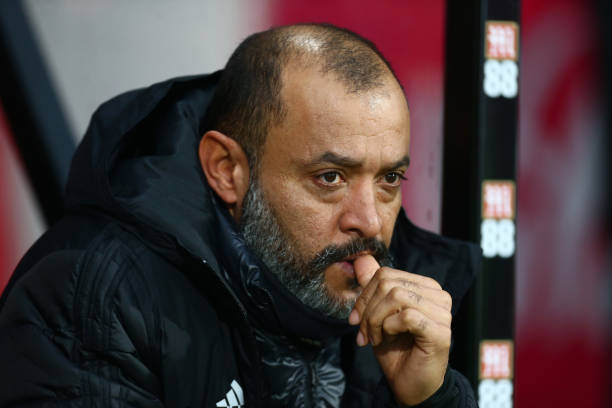 BOURNEMOUTH, ENGLAND - NOVEMBER 23: Nuno Espirito Santo, Manager of Wolverhampton Wanderers looks on prior to the Premier League match between AFC ...