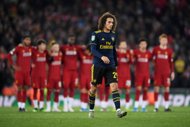 4 best and 2 worst: Arsenal October player ratings 3 LIVERPOOL, ENGLAND - OCTOBER 30: Matteo Guendouzi of Arsenal walks towards the area to take a penalty during the penalty shoot out during the Carabao Cup Round of 16 match between Liverpool and Arsenal at Anfield on October 30, 2019 in Liverpool, England. (Photo by Laurence Griffiths/Getty Images)