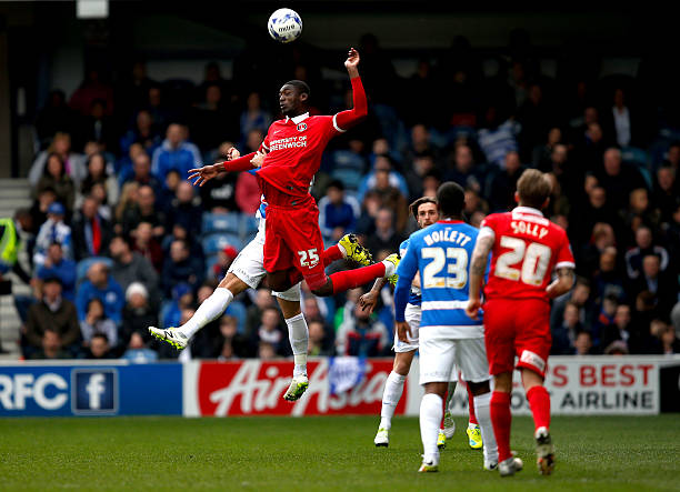 Yaya Sanogo explains why Arsene Wenger signed him 5 LONDON, ENGLAND - APRIL 09: Yaya Sanogo of Charlton Athletic wins a header during the Sky Bet Championship match between Queens Park Rangers and Charlton Athletic at Loftus Road on April 9, 2016 in London, United Kingdom. (Photo by Joel Ford/Getty Images)