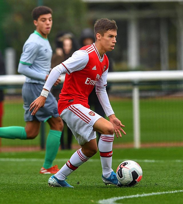 Arsenal u18s lose to Leicester but Bandeira makes debut 2 Catalin Cirjan (Photo via Instagram)