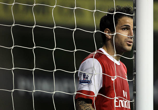 Cesc Fabregas retires 2 Arsenal's Spanish midfielder Cesc Fabregas waits for a corner by Tottenham Hotspurs' during the Premiership football match at White Hart Lane in London on April 20, 2011. The game ended in a 3-3 draw. (Photo credit ADRIAN DENNIS/AFP via Getty Images)