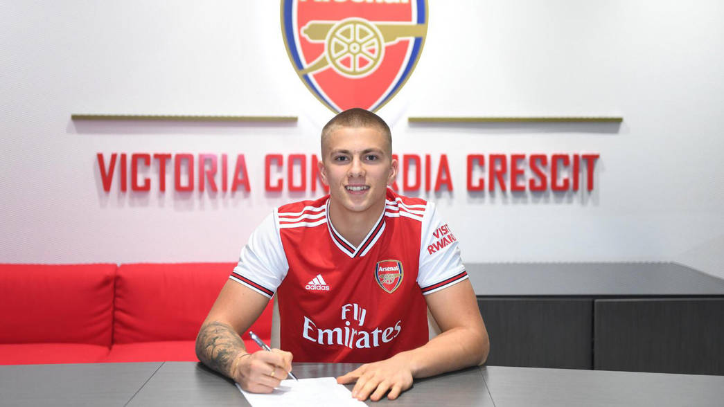 Harry Clarke (Photo via Arsenal.com)