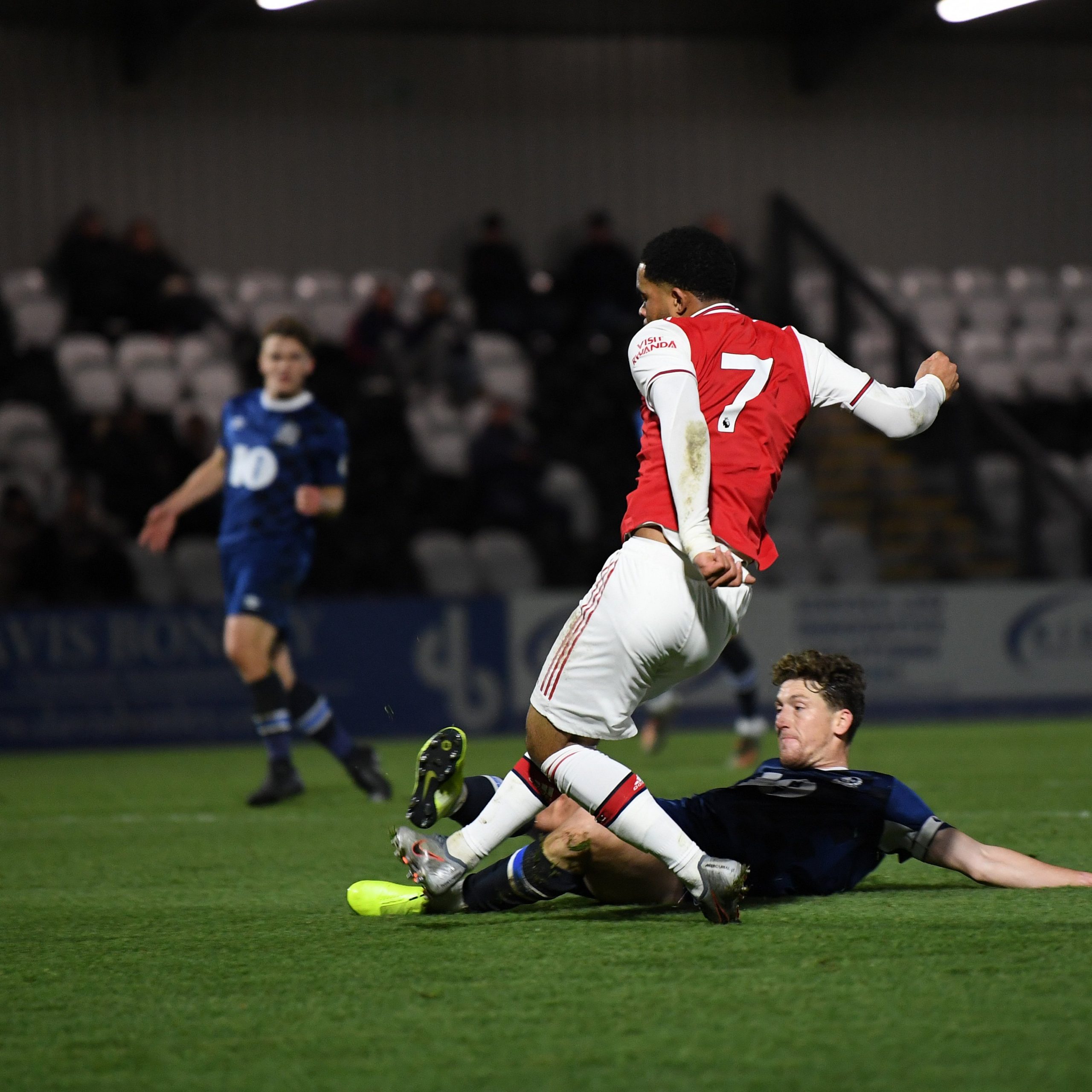 Trae Coyle scoring the opening goal against Blackburn Rovers (Photo via Twitter)