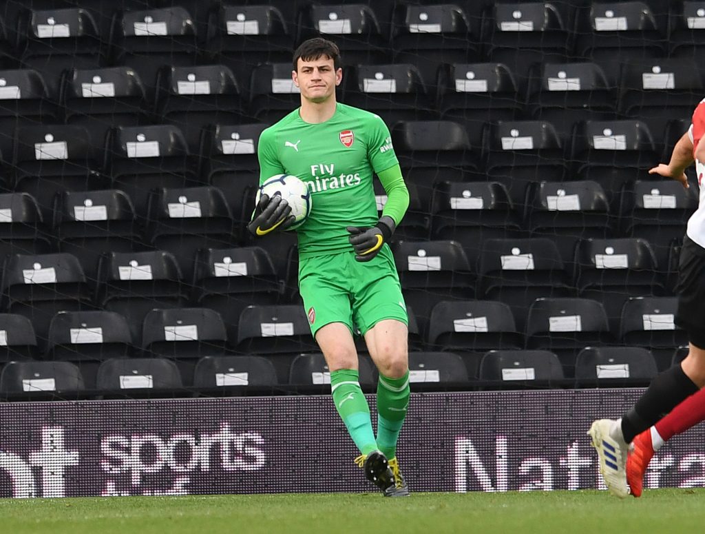 Tom Smith playing for Arsenal (Photo via Getty)