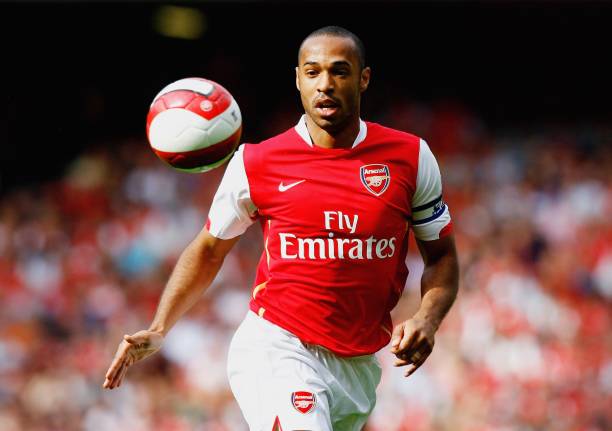 Arsenal legend discusses depression battle 2 LONDON - SEPTEMBER 09: Thierry Henry of Arsenal in action during the Barclays Premiership match between Arsenal and Middlesbrough at The Emirates Stadium on September 9, 2006 in London, England. (Photo by Ryan Pierse/Getty Images)