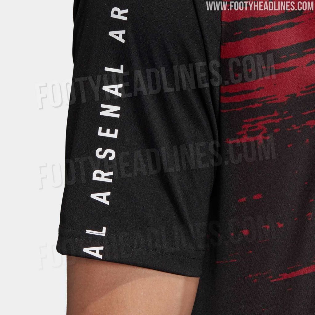 Arsenal pre-match kit for 2020-21 (Photo via FootyHeadlines.com)