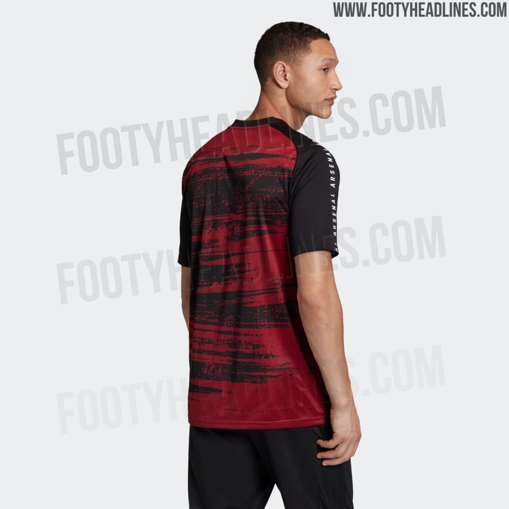 Arsenal pre-match kit for 2020-21 (Photo via FootyHeadlines.com)