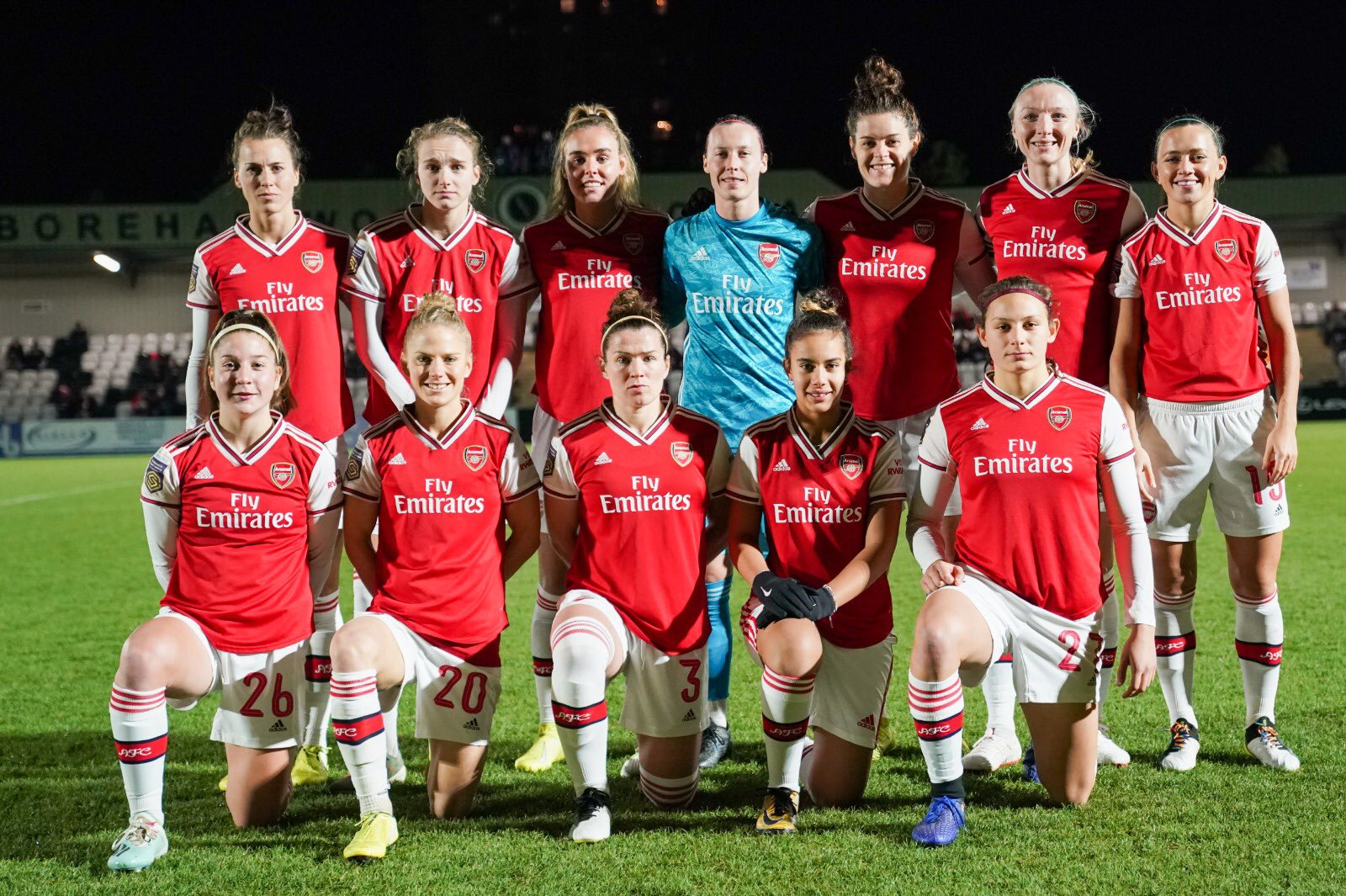 arsenal women v london bees lineup
