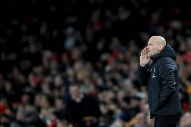 LONDON, ENGLAND - DECEMBER 05: Freddie Ljungberg caretaker Arsenal coach during the Premier League match between Arsenal FC and Brighton & Hove...