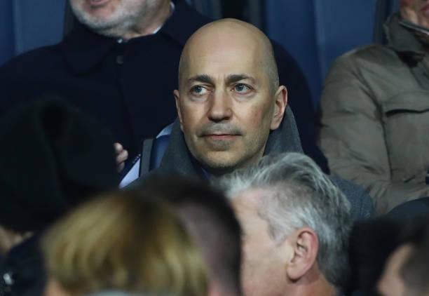 BERGAMO, ITALY - FEBRUARY 16: Chief Executive Officer Ivan Gazidis looks on before the Serie A match between Atalanta BC and AC Milan at Stadio Atleti Azzurri d'Italia on February 16, 2019 in Bergamo, Italy. (Photo by Marco Luzzani/Getty Images)