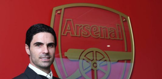 ST ALBANS, ENGLAND - DECEMBER 20: Arsenal Head Coach Mikel Arteta at London Colney on December 20, 2019 in St Albans, England. (Photo by Stuart MacFarlane/Arsenal FC via Getty Images)