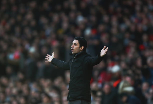 Barcelona top Forbes' list, Arsenal 8th 7 LONDON, ENGLAND - DECEMBER 29: Arsenal manager Mikel Arteta of reacts during the Premier League match between Arsenal FC and Chelsea FC at Emirates Stadium on December 29, 2019 in London, United Kingdom. (Photo by Julian Finney/Getty Images)