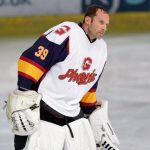 GUILDFORD, ENGLAND - OCTOBER 13: Petr Cech of Guildford Phoenix during the match between Guildford Phoenix and Swindon Wildcats on October 13, 2019 in Guildford, England. (Photo by Henry Browne/Getty Images)