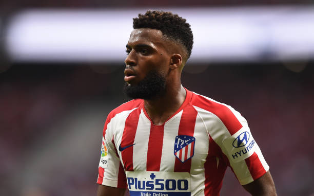 MADRID, SPAIN - SEPTEMBER 01: Thomas Lemar of Atletico Madrid looks on during the Liga match between Club Atletico de Madrid and SD Eibar SAD at Wa...