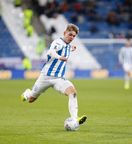 Emile Smith Rowe on his debut for Huddersfield Town (Photo via Instagram)