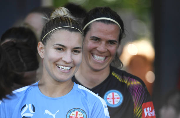 Arsenal line up experienced Catley for summer move 2 CANBERRA, AUSTRALIA - NOVEMBER 24: Stephanie Catley of Melbourne City FC during the round 2 W-League match between Canberra United and Melbourne City at McKellar Park on November 24, 2019 in Canberra, Australia. (Photo by Tracey Nearmy/Getty Images)