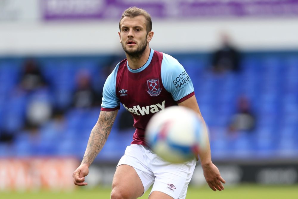 IPSWICH, ENGLAND - AUGUST 25: Jack Wilshire of West Ham United during the Pre-Season Friendly between Ipswich Town and West Ham United at Portman R...