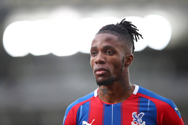 LONDON, ENGLAND - JANUARY 11: Wilfried Zaha of Crystal Palace looks on during the Premier League match between Crystal Palace and Arsenal FC at Sel...