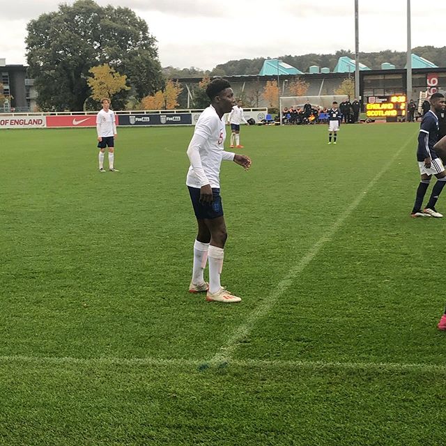 Brooke Norton-Cuffy with the England youth teams (Photo via Instagram)