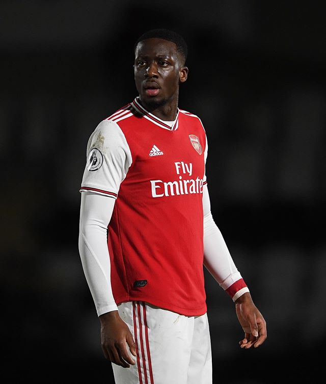 Official: Joseph Olowu joins Cork City on loan until June 3 Joseph Olowu with Arsenal (Photo via Instagram)