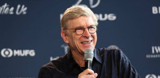 Arsene Wenger during an interview at the Mercedes Benz Building prior to the Laureus World Sports Awards on February 17, 2020 in Berlin, Germany.