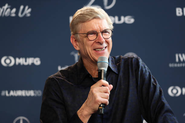 Ready to sell Pepe, Martinelli's father speaks and new Kroenke purchase 17 Arsene Wenger during an interview at the Mercedes Benz Building prior to the Laureus World Sports Awards on February 17, 2020 in Berlin, Germany.