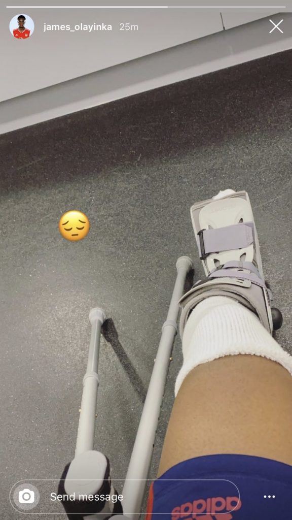 James Olayinka Instagram Story