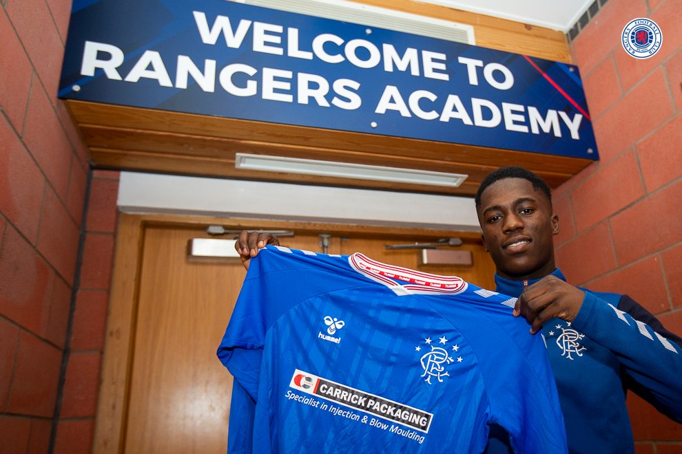 Malcolm Ebiowei joins Rangers on permanent deal 2 Malcolm Ebiowei signs for Rangers (Photo via Twitter)