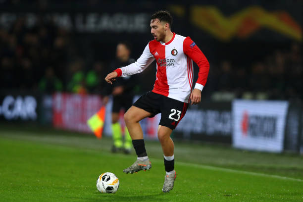 Arsenal like Disasi and Kokcu but situation is complicated 2 Orkun Kokcu of Feyenoord in action during the UEFA Europa League group G match between Feyenoord and Rangers FC at De Kuip on November 28, 2019 in Rotterdam, Netherlands.