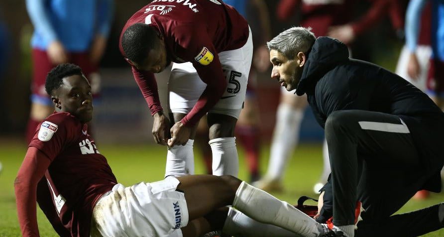 James Olayinka close to injury comeback for Northampton 2 James Olayinka picks up injury on Northampton Town debut (Photo via Northampton Chronicle and Echo)