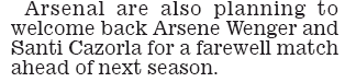 arsenal cazrola wenger