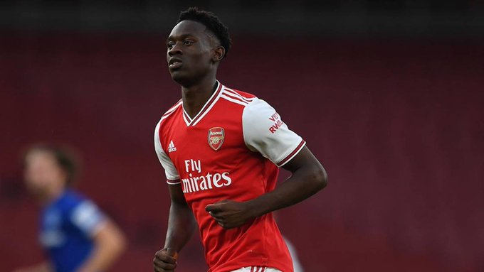 Folarin Balogun with the Arsenal u23s (Photo via Arsenal.com)