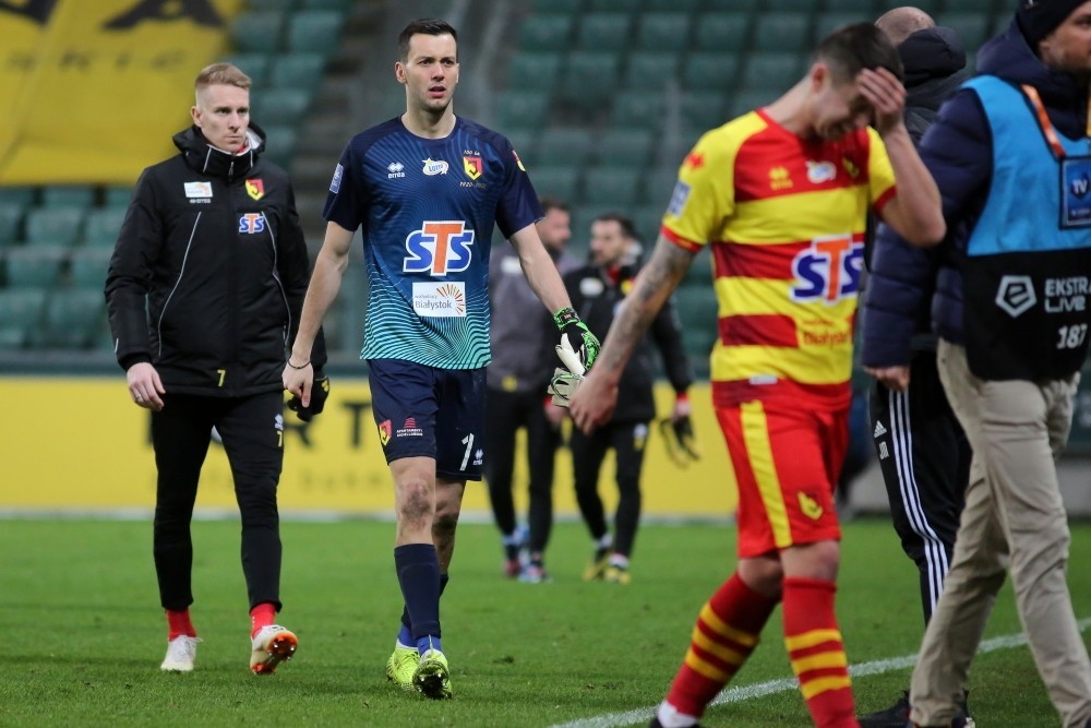 Dejan Iliev after Jagiellonia's match against Legia Warsaw (Photo via Jagiellonia.pl)