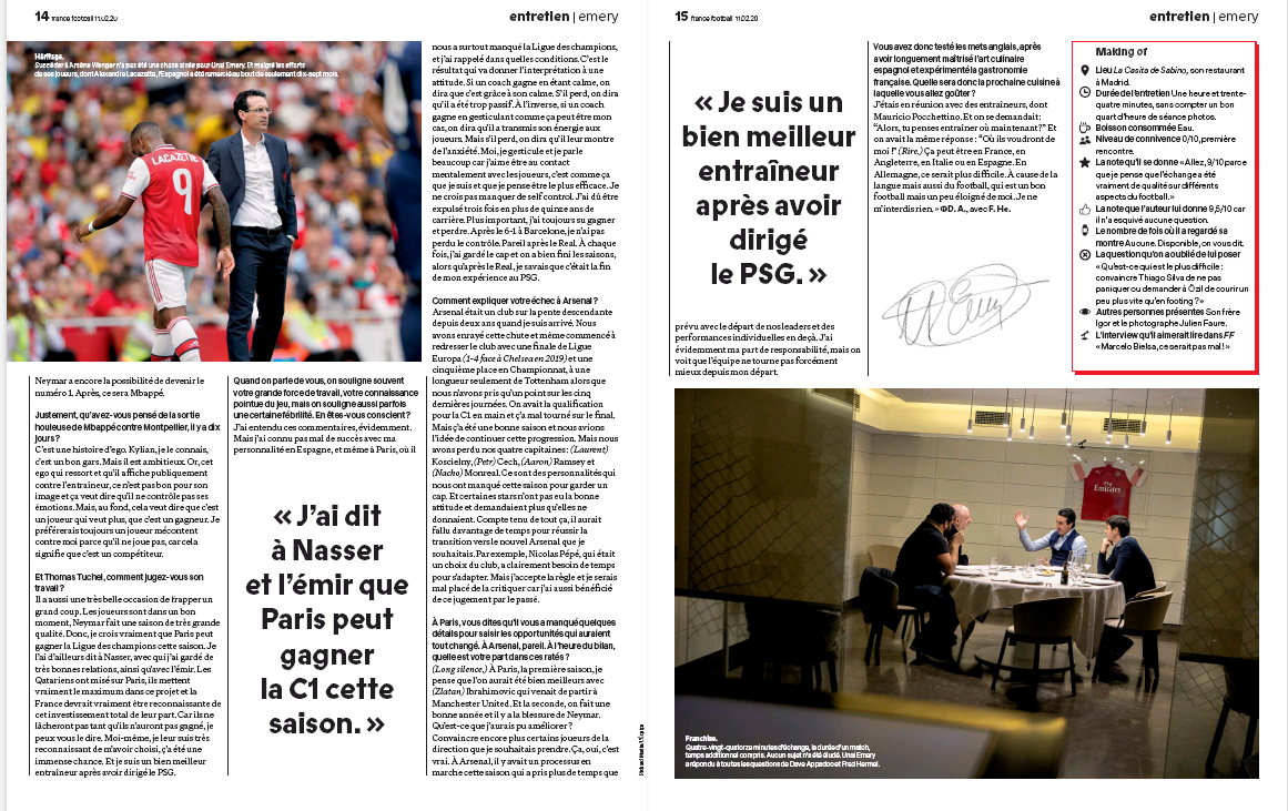 unai emery FF4 feb 2020