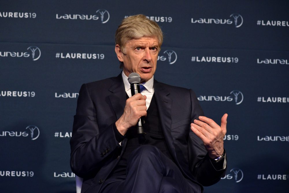 MONACO, MONACO - FEBRUARY 18: Arsene Wenger winner of the Laureus Lifetime Achievement award speaks at the Winners Press Conference during the 2019...