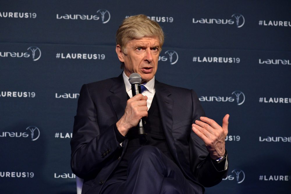 MONACO, MONACO - FEBRUARY 18: Arsene Wenger winner of the Laureus Lifetime Achievement award speaks at the Winners Press Conference during the 2019 Laureus World Sports Awards on February 18, 2019 in Monaco, Monaco. (Photo by Christian Alminana/Getty Images for Laureus)