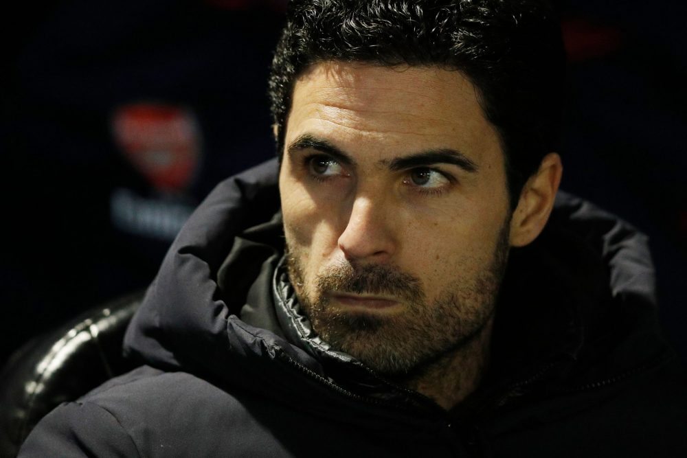 Arsenal's Spanish head coach Mikel Arteta is seen ahead of the English FA Cup fifth round football match between Portsmouth and Arsenal at Fratton ...